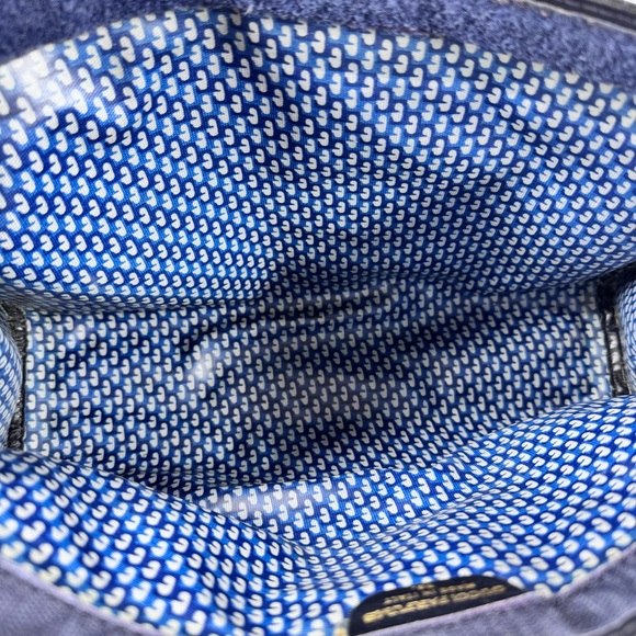 Gucci Vintage large Clutch crossbody bag Handbag Suede Leather navy blue - Picture 12 of 12